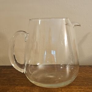 Elegant Clear Glass Pitcher